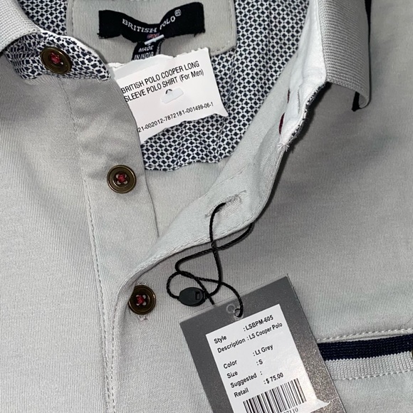 DONATED ❤️Men’s British Long Sleeve Cooper Polo - Picture 4 of 8